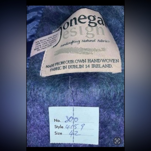 Donegal Design Wool Jacket/Coat 1980s - Picture 9 of 10